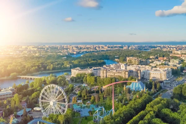 Ovanifrån Nöjesparken Staden Petersburg — Stockfoto