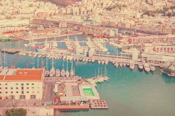 Top View Marina Genoa Surroundings — Stock Photo, Image