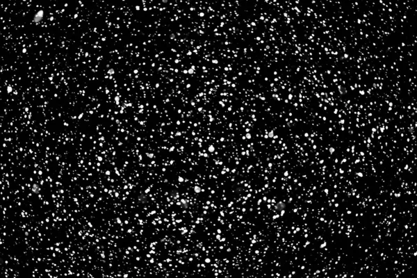 Χιονοθύελλα Χιόνι Πάνω Μαύρο Φόντο Απομονωμένη — Φωτογραφία Αρχείου