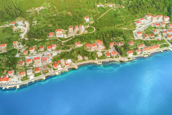 Panoramautsikt Över Den Vackra Staden Bergen Vid Havet — Stockfoto