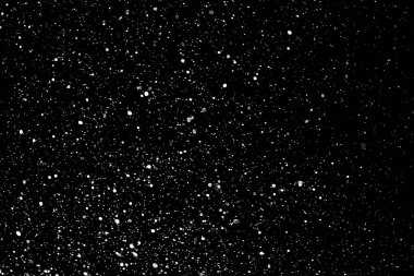 Siyah bir zemine düşen kar