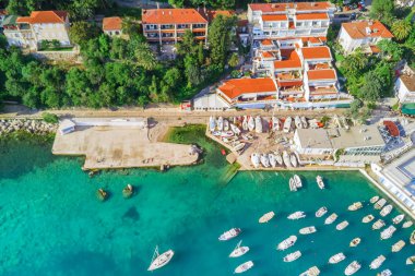 Yatlar için yatak, dron görüntüleme