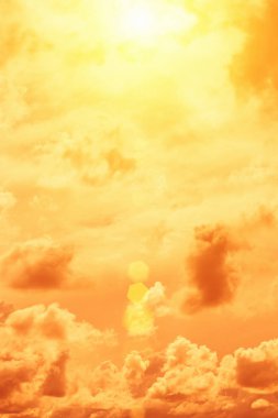 Sarı günbatımı gökyüzü, arka plan