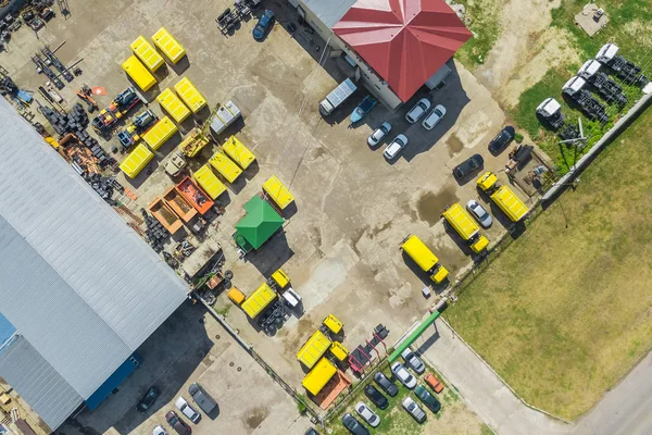 Truck parking, top view