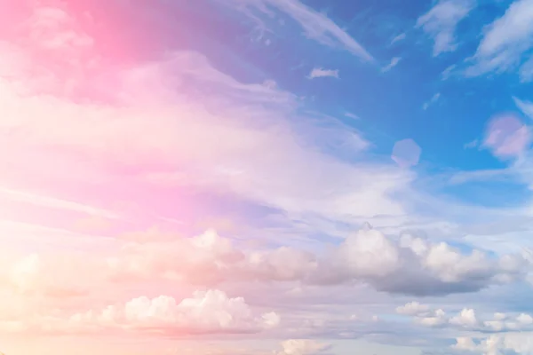 Bellissimo Cielo Rosa Blu Sfondo — Foto Stock