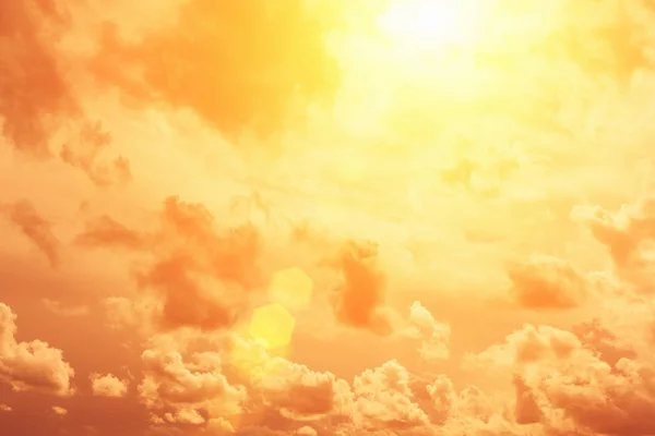 Vakker Gul Himmel Sollyset – stockfoto