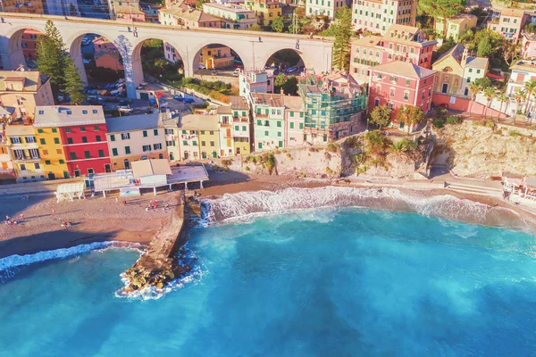 Bogliasco Yaz Aylarında Iyi Görünümü Talyan Rivierası — Stok fotoğraf