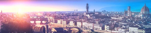 Panoramiczny Widok Toscana Florencja Włochy — Zdjęcie stockowe