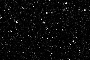 Siyah arkaplanda kar bokeh dokusu