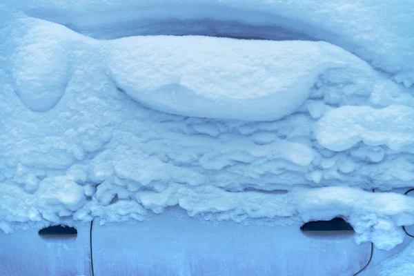 Porte Voiture Couverte Neige Tonique — Photo