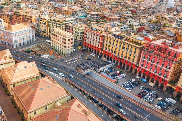 Top View Genoa Italy — Stock Photo, Image