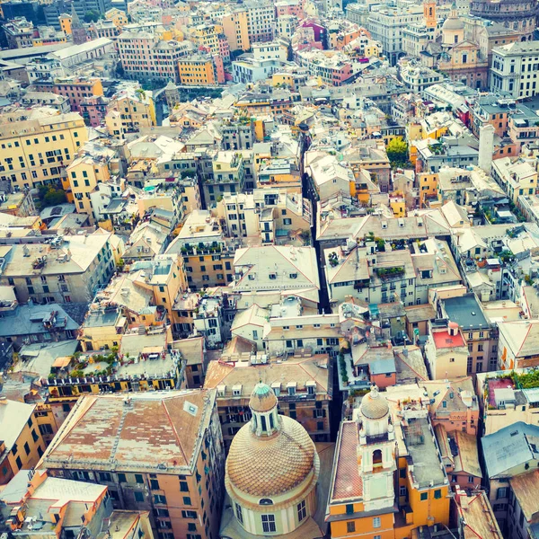 Top View Roofs City Houses Genoa Italy — Stock Photo, Image