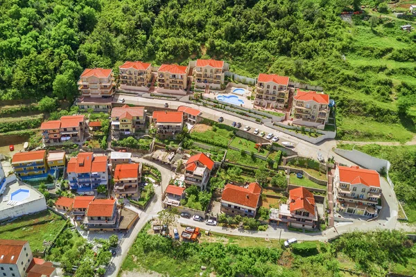 Bovenaanzicht Van Het Deel Van Oude Europese Stad City Resort — Stockfoto