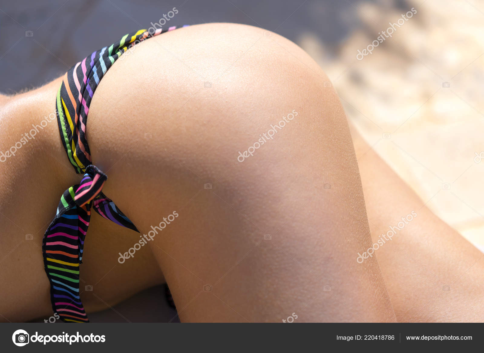 Beautiful Female Ass Bikini Sunlight Stock Photo by ©watman 220418786 Adult Picture
