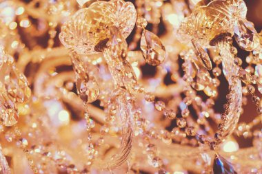 Güzel kristal avize, yakın çekim