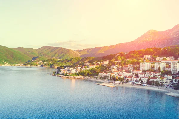 Vista Dall Alto Della Località Balneare Baia Tramonto — Foto Stock