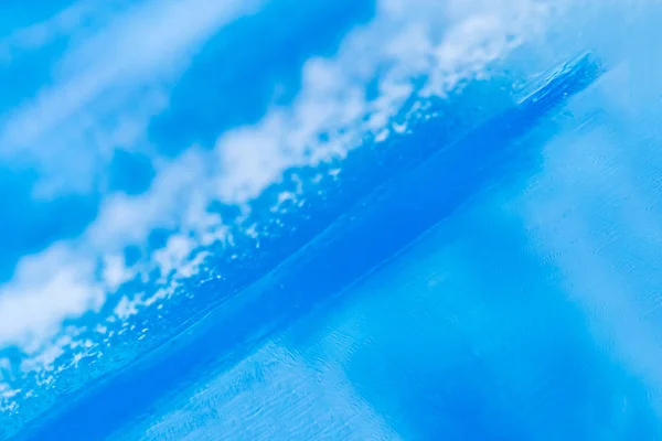 Ghiaccio Blu Con Bolle Sfondo — Foto Stock