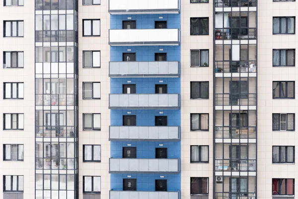 Arranha Céu Moderno Com Fachada Vidro — Fotografia de Stock