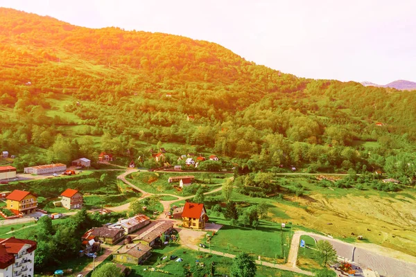 City Mountains Sunshine Aerial Photography — Stock Photo, Image