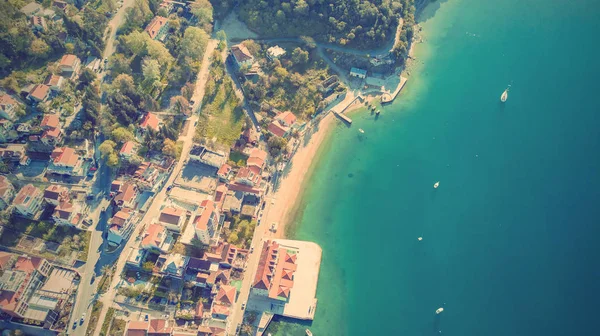Vista Cima Uma Bela Cidade Resort Perto Mar — Fotografia de Stock