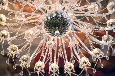 Güzel kristal avize, yakın çekim