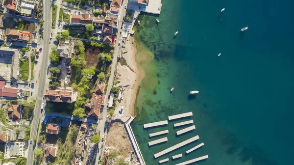 Vista Desde Arriba Una Hermosa Ciudad Turística Amarre — Foto de Stock