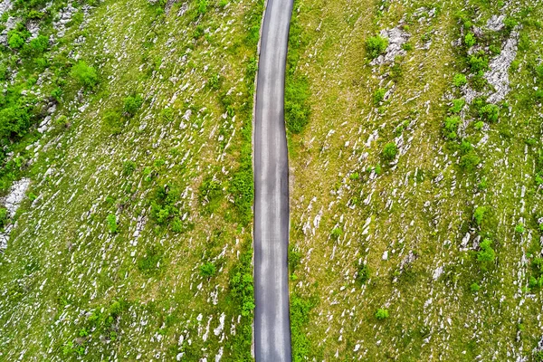 Asphalt road, top view