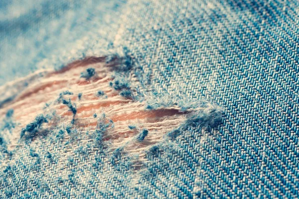 Indossato Jeans Blu Sfondo — Foto Stock