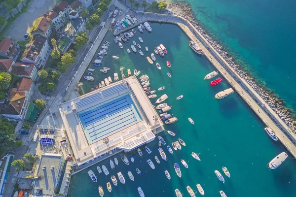 Schöne Aussicht Von Der Spitze Des Yachthafens — Stockfoto