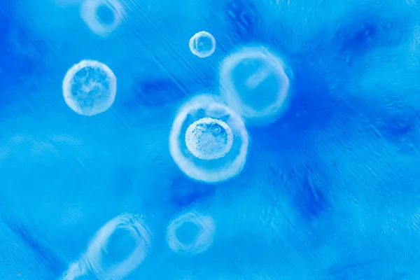 Blue Ice Bubbles Background — Stock Photo, Image