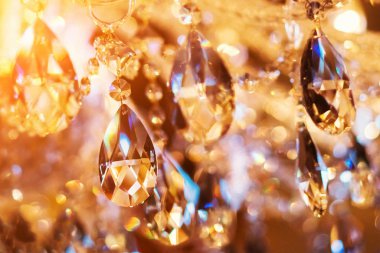 Güzel kristal avize, yakın çekim