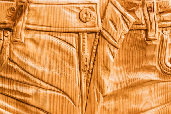 Pantaloni Legno Fondo Trama Primo Piano — Foto Stock