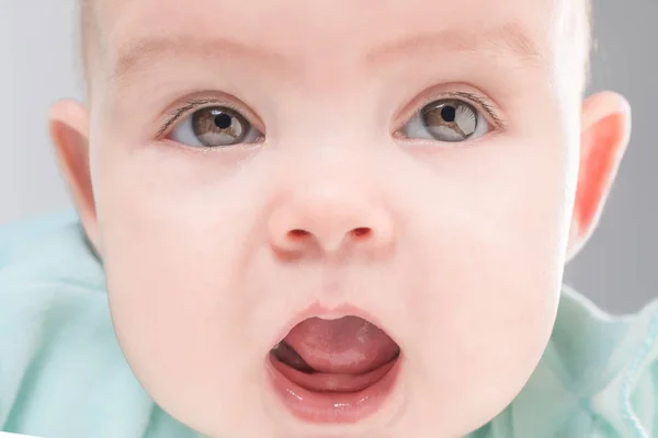 Cute Baby Open Mouth Close — Stock Photo, Image