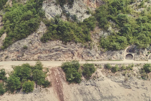 Autoroute Vide Tunnel Dans Les Montagnes Tonique — Photo