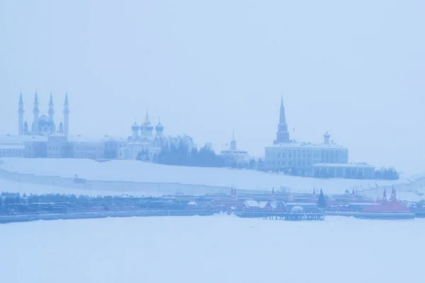 Vacker Utsikt Över Staden Vintern — Stockfoto