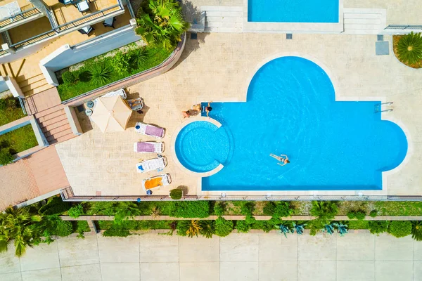 Top View People Pool — Stock Photo, Image