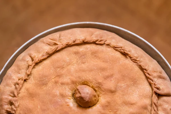 Torta Croccante Ripiena Carne Patate Belish — Foto Stock