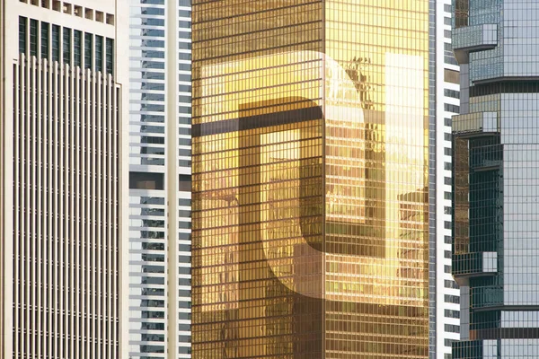 Hong Kong Aprile Scena Del Victoria Harbour Dei Grattacieli Aprile — Foto Stock