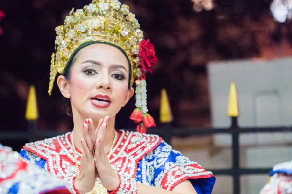 Bangkok, Tayland - 11 Ocak 2018: Festivalde dans — Stok fotoğraf