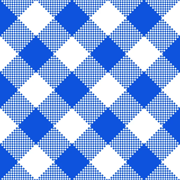 Blauwe Stof Textuur Vectorillustratie Platte Tafelkleed Patroon — Stockvector