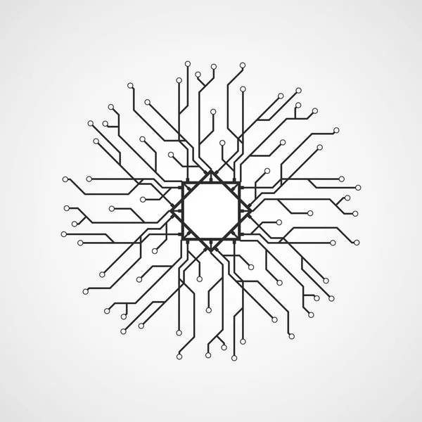 Ícone Cpu Design Plano Ilustração Vetorial Ícone Chip Símbolo Microprocessador —  Vetores de Stock