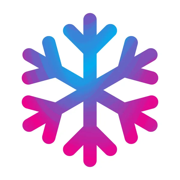 Icône de flocon de neige. illustration vectorielle. — Image vectorielle