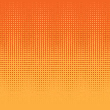 Noktalı resim etkisi ile turuncu arka plan. Vektör çizim. Parlak arka plan