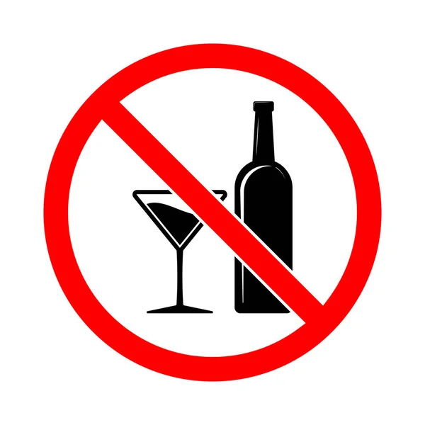 Alcohol Sign Vector Illustration Prohibition Sign Alcohol Alcohol Drink Sign  Stock Vector by ©chekman1 214257324
