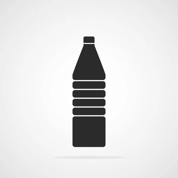 Silhouette Una Bottiglia Pasta Illustrazione Vettoriale Icona Bottiglia Nera Isolata — Vettoriale Stock