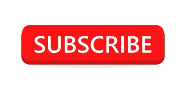 Düğmesini abone. Vektör çizim. Simge, izole abone