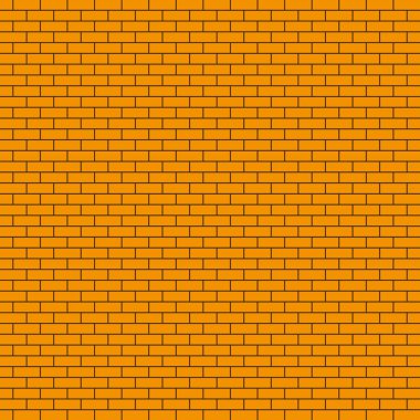 Kırmızı tuğla duvar doku. Vektör çizim. Tuğla duvar arka plan