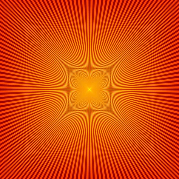 Kırmızı Güneş Işınları Arka Plan Vektör Çizim Kırmızı Sarı Güneş — Stok Vektör
