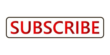 Düğmesini abone. Vektör çizim. Simge, izole abone