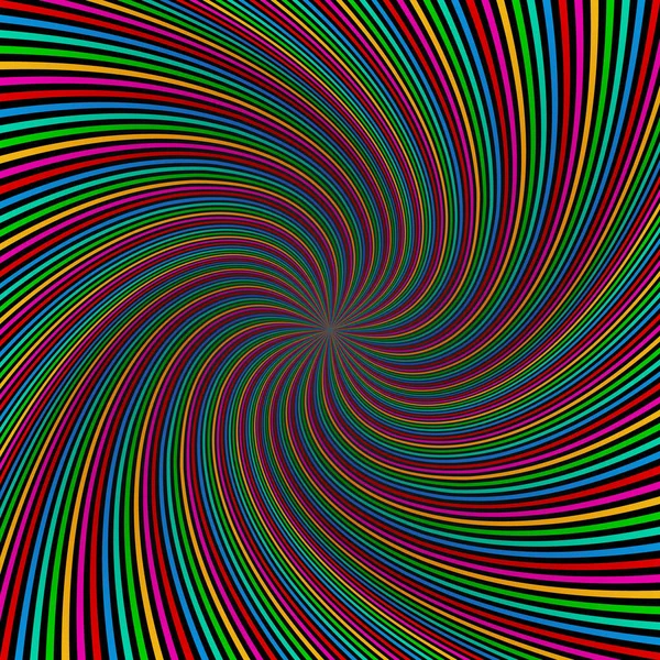 Kleurrijke Swirl Achtergrond Vectorillustratie Abstracte Wervelende Radiaal Patroon — Gratis stockfoto